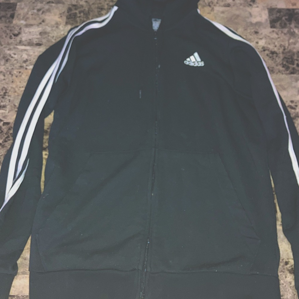 Adidas Zip Up Hoodie, Large Tall